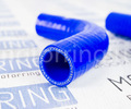 Патрубки алюминиевого радиатора силиконовые синие для инжекторных ВАЗ 2101-2107_10