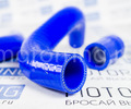 Патрубки алюминиевого радиатора силиконовые синие для инжекторных ВАЗ 2101-2107_8