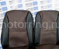 ХалявING! Обивка сидений (не чехлы) экокожа коричневая перфорация на ВАЗ 2108-21099, 2113-2115,  Нива 2131 5 дверная (длинная)_7