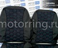 Обивка сидений (не чехлы) ткань с алькантарой (цветная строчка Соты) для 3-дверной Лада 4х4 (Нива) 21213, 21214_0