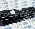 Решетка радиатора 2 лопасти черная для ВАЗ 2110-2112 Острые углы_0