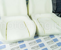 Комплект для сборки сидений Recaro экокожа с алькантарой (цветная строчка Ромб/Квадрат) для ВАЗ 2110, Лада Приора седан_13