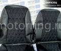 Обивка сидений (не чехлы) экокожа с алькантарой (цветная строчка Ромб, Квадрат) для ВАЗ 2111, 2112_16