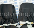 Обивка сидений (не чехлы) черная ткань, центр из ткани на подкладке 10мм с цветной строчкой Соты для ВАЗ 2108-21099, 2113-2115, 5-дверной Лада 4х4 (Нива) 2131_22