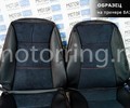 Обивка сидений (не чехлы) экокожа с алькантарой, горизонтальной отстрочкой (Линии) для ВАЗ 2110_12