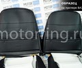 Обивка сидений (не чехлы) экокожа с алькантарой, горизонтальной отстрочкой (Линии) для ВАЗ 2110_16