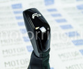 Модельная ручка КПП Ferrum Group Grand Sport черный лак с пыльником из экокожи со вставками из алькантары (биэластик) для Лада Веста_10