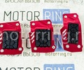 Накладки на педали Type R красные c квадратным резиновым протектором_0