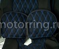 Обивка сидений (не чехлы) ткань с алькантарой (цветная строчка Ромб, Квадрат) для Шевроле Нива до 2014 г.в._14