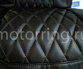 Комплект для сборки сидений Recaro экокожа гладкая с цветной строчкой Ромб/Квадрат для ВАЗ 2108-21099, 2113-2115, 5-дверная Нива 2131_19