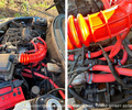 Патрубки двигателя 2112 армированный каучук красные для 16 кл ВАЗ 2110, 2111, 2112_17