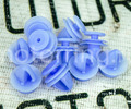 Оригинальные синие пистоны «Ежики» (10 шт) обивок дверей салона для Лада Веста, Икс Рей, Ларгус_0