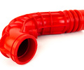 Патрубки двигателя армированный каучук красные для 8-клапанных Лада Калина_7
