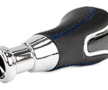 Ручка КПП Sal-Man в стиле Весты с хромированной вставкой и пыльником с синей строчкой для ВАЗ 2108-21099_13