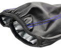 Ручка КПП Sal-Man в стиле Весты с черной вставкой и пыльником с синей прострочкой для ВАЗ 2108-21099_17