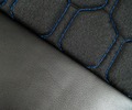 Обивка сидений (не чехлы) экокожа с тканью Полет (цветная строчка Соты) для ВАЗ 2110_0