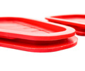Красные силиконовые грязезащитные заглушки проема рулевых тяг для Лада Гранта, Гранта FL, Калина, Калина 2_5