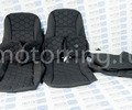 Обивка сидений (не чехлы) черная ткань, центр из ткани на подкладке 10мм с цветной строчкой Соты для ВАЗ 2108-21099, 2113-2115, 5-дверной Лада 4х4 (Нива) 2131_14