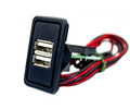 USB зарядное на 2 слота вместо заглушки панели приборов для ВАЗ 2108-21099 с высокой панелью, ВАЗ 2113-2115, Лада 4х4 (Нива) 21213, 21214, 2131_0