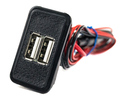 USB зарядное на 2 слота вместо заглушки панели приборов ВАЗ 2106, 2107_0