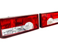 Задние фонари Torino красные с белой полосой для ВАЗ 2108-21099, 2113, 2114_0