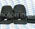 Обивка сидений (не чехлы) черная ткань с центром из черной ткани на подкладке 10мм для Лада Приора седан_14