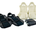Комплект для сборки сидений Recaro ткань с черной тканью 10мм (цветная строчка Соты) для ВАЗ 2108-21099, 2113-2115, 5-дверная Нива 2131_5