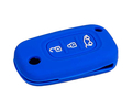 Силиконовый синий чехол на выкидной ключ зажигания Лада Веста, Икс Рей, Гранта FL, Ларгус FL_0