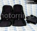 Обивка сидений (не чехлы) ткань с алькантарой (цветная строчка Ромб, Квадрат) для ВАЗ 2110_23