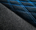Обивка сидений (не чехлы) ткань с алькантарой (цветная строчка Ромб, Квадрат) для Шевроле Нива после 2014 г.в., Лада Нива 2123_0