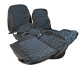 Обивка сидений (не чехлы) ткань с алькантарой (цветная строчка Соты) для ВАЗ 2111, 2112_8
