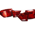 Комплект красных задних диодных фонарей TheBestPartner в стиле Ауди с бегающим поворотником для Лада Веста_16