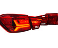 Комплект красных задних диодных фонарей TheBestPartner в стиле Ауди с бегающим поворотником для Лада Веста_0