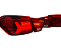 Комплект красных задних диодных фонарей TheBestPartner в стиле Ауди с бегающим поворотником для Лада Веста_12