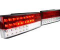 Задние диодные фонари с красно-белые полосой для ВАЗ 2108-21099, 2113, 2114_0