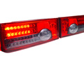 Светодиодные задние фонари красные с серой полосой для ВАЗ 2108-21099, 2113, 2114_0
