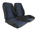 Обивка сидений (не чехлы) ткань с алькантарой (цветная строчка Соты) для ВАЗ 2110_11