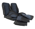 Обивка сидений (не чехлы) ткань с алькантарой (цветная строчка Соты) для ВАЗ 2110_9