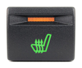 Кнопка обогрева сиденья с зеленой подсветкой и оранжевой индикацией для Лада Приора, Гранта, Калина 2_0