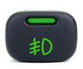 Кнопка включения передних противотуманных фар с зеленой подсветкой и зеленой индикацией для ВАЗ 2113-2115, Лада Калина, Шевроле Нива_0