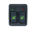 Блок управления подогревом сидений АВАР 3-режимный (индикация зеленого, желтого и красного цвета) с зеленой подсветкой для Лада Приора 2_7