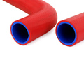 Патрубки алюминиевого радиатора армированный каучук красные для карбюраторных ВАЗ 2101-2103, 2106_7
