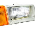 ДефектING! Блок фара правая оранжевый поворотник для ВАЗ 2108, 2109, 21099 (треснуто стекло)_0