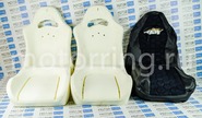 Комплект для сборки сидений recaro экокожа с алькантарой (цветная строчка Соты) для ВАЗ 2108-21099, 2113-2115, 5-дверная Нива 2131