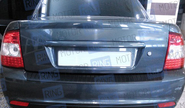 Защитная накладка Тюн-Авто на задний бампер Лада Приора 2 седан