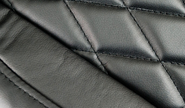 Обивка сидений (не чехлы) экокожа гладкая с цветной строчкой Ромб, Квадрат для Шевроле Нива после 2014 г.в., Лада Нива 2123