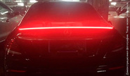 Лип-спойлер sal-man черный со световой полосой на крышку багажника универсальный