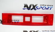 Пластиковая рамка заднего номера красная для ВАЗ 2108-21099