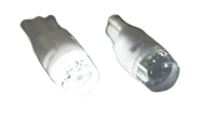 Светодиодные лампы clim art t10 с цоколем w5w 5000k (2 светодиода) для габаритов и повторителей поворотников