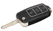 Выкидной ключ зажигания без платы в стиле Фольксваген Люкс на 3 кнопки под замок Рено для Лада Гранта fl 2018-2023 г.в.